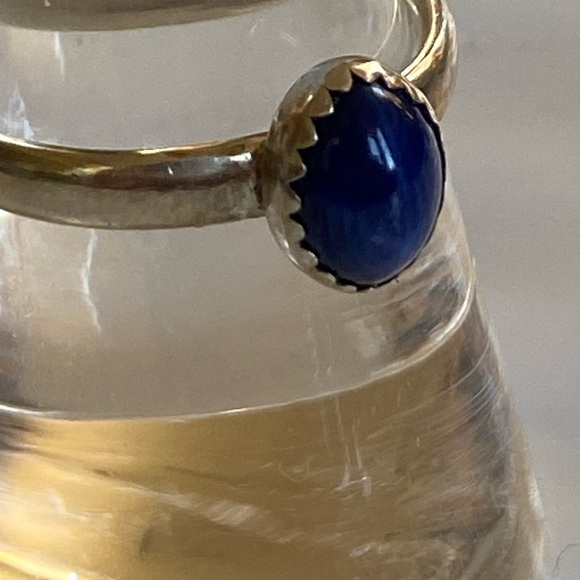 Sterling Silver and Blue Lapis Ring size 7.5 - Picture 6 of 8